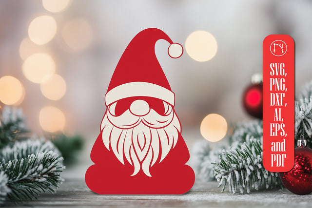 Paper Cut Christmas Gnome SVG Cut file SVG MD JOYNAL ABDIN 