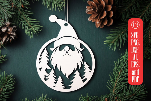 Paper Cut Christmas Gnome SVG Cut File SVG MD JOYNAL ABDIN 