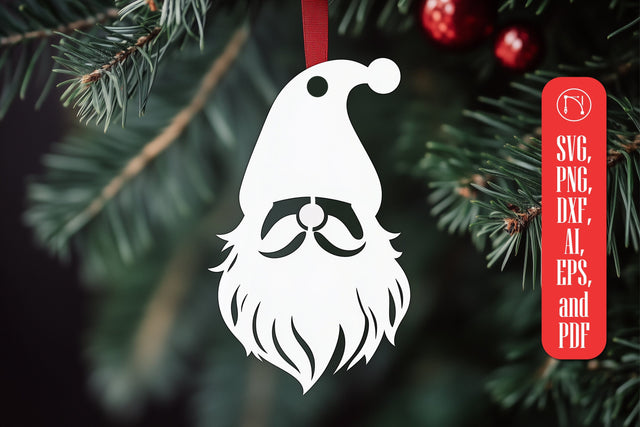 Paper Cut Christmas Gnome SVG Cut File SVG MD JOYNAL ABDIN 