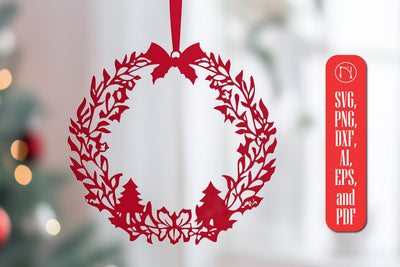 paper cut Christmas Hanging Decor SVG SVG MD JOYNAL ABDIN 