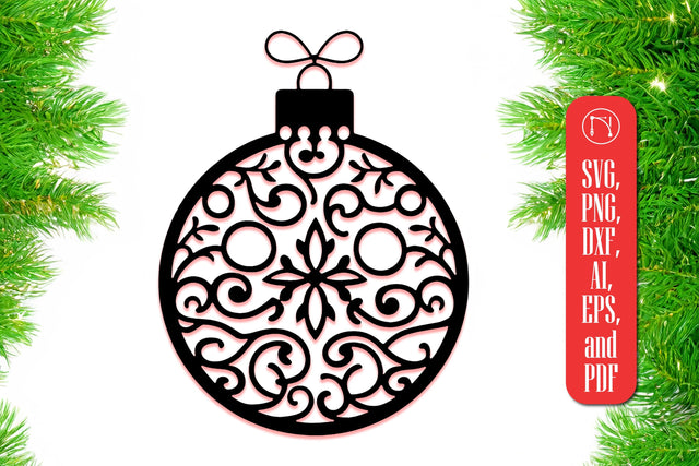 Paper-Cut Christmas Ornament SVG Cut File SVG MD JOYNAL ABDIN 