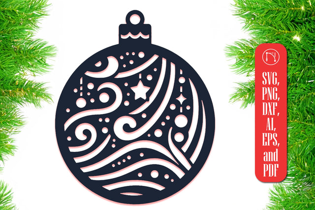 Paper-Cut Christmas Ornament SVG Cut File SVG MD JOYNAL ABDIN 