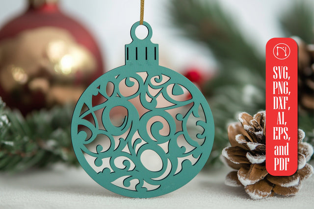 paper-cut Christmas Ornament SVG cut file SVG MD JOYNAL ABDIN 