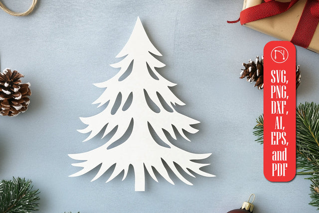 Paper Cut Christmas Tree SVG Cut File SVG MD JOYNAL ABDIN 