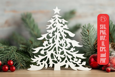 paper cut Christmas Tree SVG cut file SVG MD JOYNAL ABDIN 