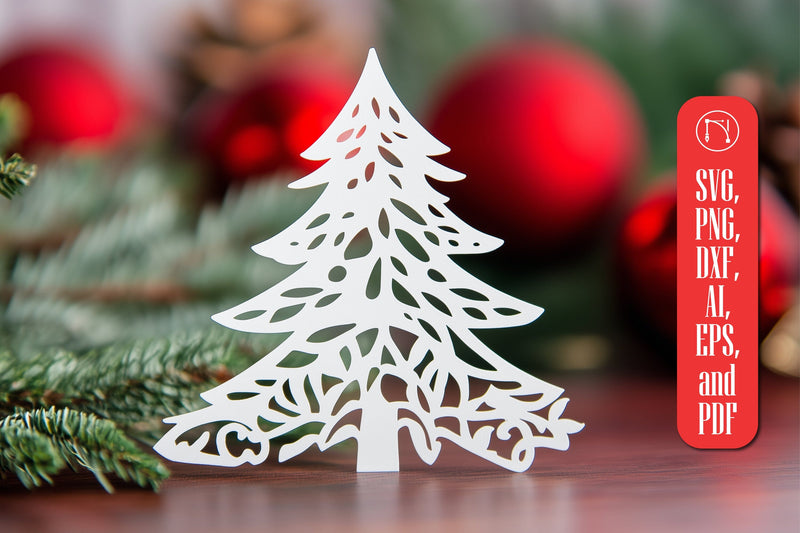 paper cut Christmas Tree SVG cut file SVG MD JOYNAL ABDIN 