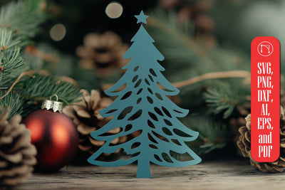 Paper Cut Christmas Tree SVG Cut File SVG MD JOYNAL ABDIN 