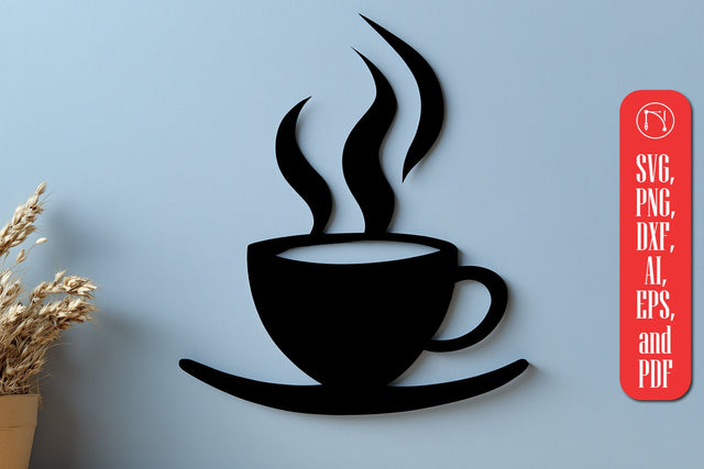 Paper Cut Coffee Cup SVG Cut File SVG MD JOYNAL ABDIN 