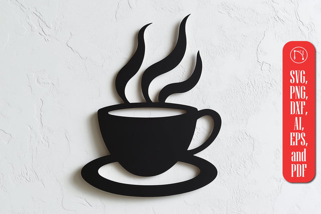 Paper Cut Coffee Cup SVG Cut File SVG MD JOYNAL ABDIN 