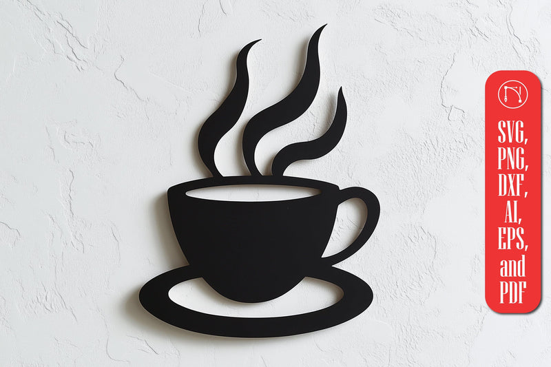 Paper Cut Coffee Cup SVG Cut File SVG MD JOYNAL ABDIN 