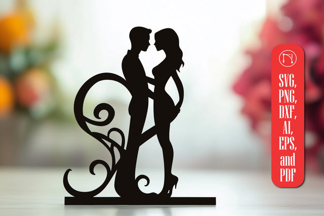 Paper Cut Couple in Heart SVG Cut File SVG MD JOYNAL ABDIN 