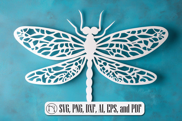 paper cut Dragonfly SVG cut file SVG MD JOYNAL ABDIN 