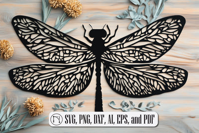 paper cut Dragonfly SVG cut file SVG MD JOYNAL ABDIN 