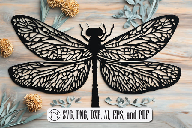 paper cut Dragonfly SVG cut file SVG MD JOYNAL ABDIN 