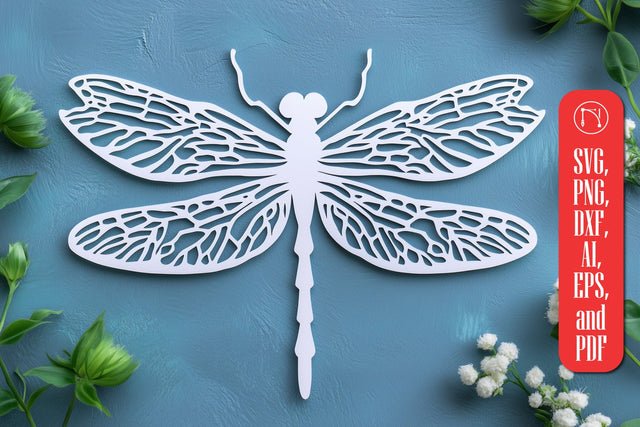 paper cut Dragonfly SVG cut file SVG MD JOYNAL ABDIN 