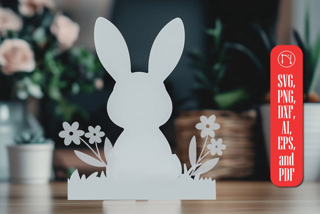 Paper Cut Easter Bunny SVG Cut File SVG MD JOYNAL ABDIN 