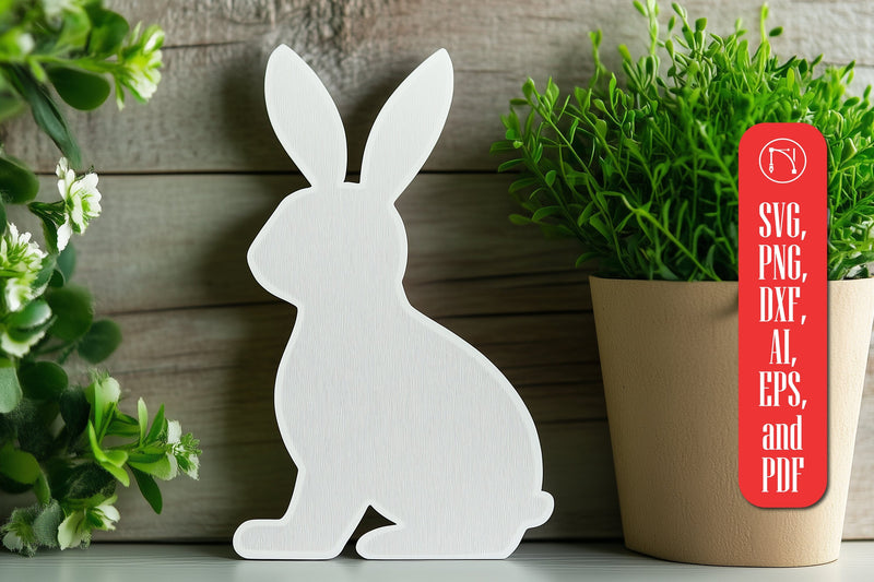 Paper Cut Easter Bunny SVG Cut File SVG MD JOYNAL ABDIN 