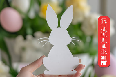 Paper Cut Easter Bunny SVG Cut File SVG MD JOYNAL ABDIN 