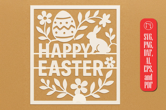 Paper Cut Easter Day SVG Cut File SVG MD JOYNAL ABDIN 