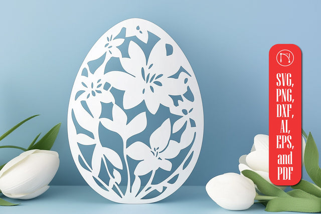 Paper Cut Easter Egg SVG Cut File SVG MD JOYNAL ABDIN 