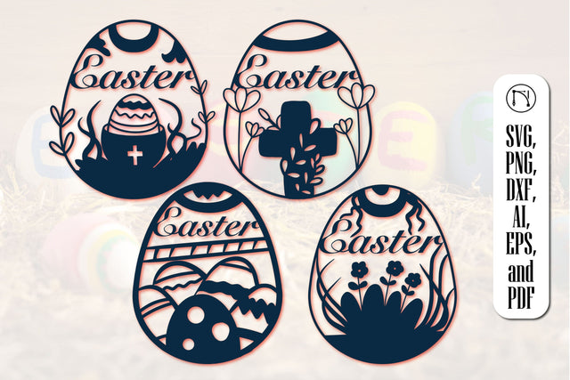 Paper Cut Easter Egg SVG Cut File SVG MD JOYNAL ABDIN 