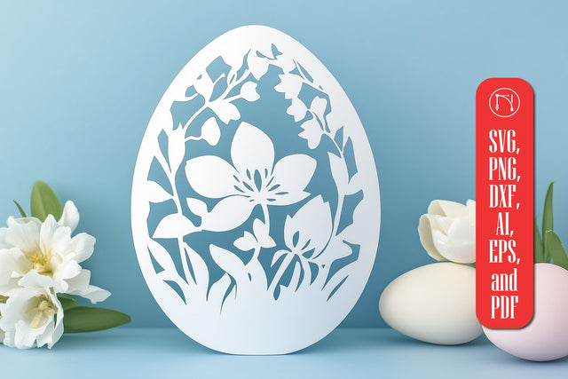 Paper Cut Easter Egg SVG Cut File SVG MD JOYNAL ABDIN 