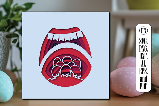 Paper Cut Easter Shadow Box SVG Cut File SVG MD JOYNAL ABDIN 