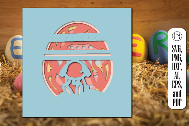 Paper Cut Easter Shadow Box SVG Cut File SVG MD JOYNAL ABDIN 