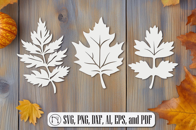 Paper Cut Fall Leaves SVG Cut File SVG MD JOYNAL ABDIN 