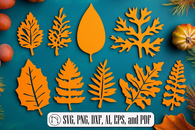 Paper Cut Fall Leaves SVG Cut File SVG MD JOYNAL ABDIN 