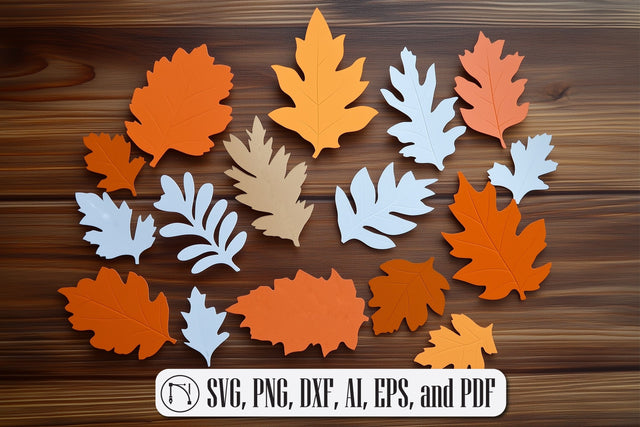 Paper Cut Fall Leaves SVG Cut File SVG MD JOYNAL ABDIN 