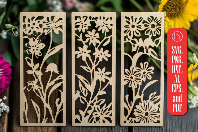 Paper Cut Floral Bookmarks SVG Cut File SVG MD JOYNAL ABDIN 