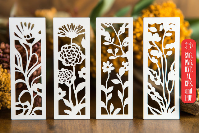 Paper Cut Floral Bookmarks SVG Cut File SVG MD JOYNAL ABDIN 