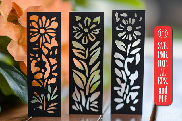 Paper Cut Floral Bookmarks SVG Cut File SVG MD JOYNAL ABDIN 