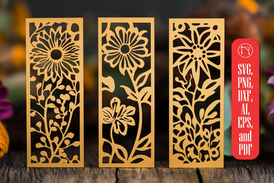 Paper Cut Floral Bookmarks SVG Cut File SVG MD JOYNAL ABDIN 