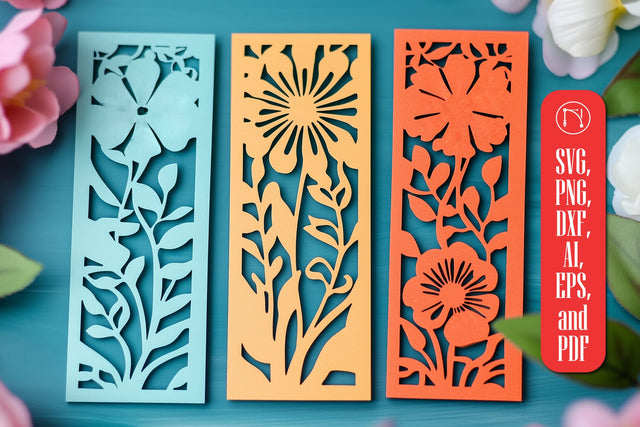 Paper Cut Floral Bookmarks SVG Cut File SVG MD JOYNAL ABDIN 