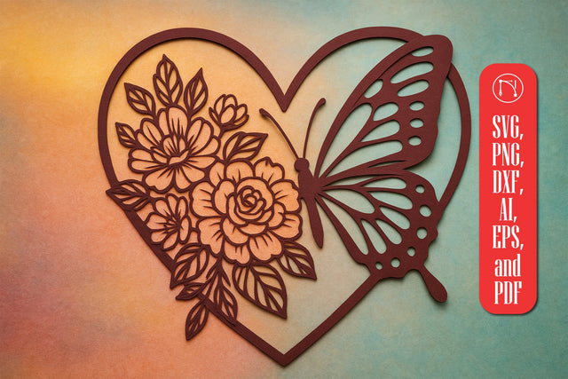 Paper Cut Floral Butterfly SVG Cut File SVG MD JOYNAL ABDIN 