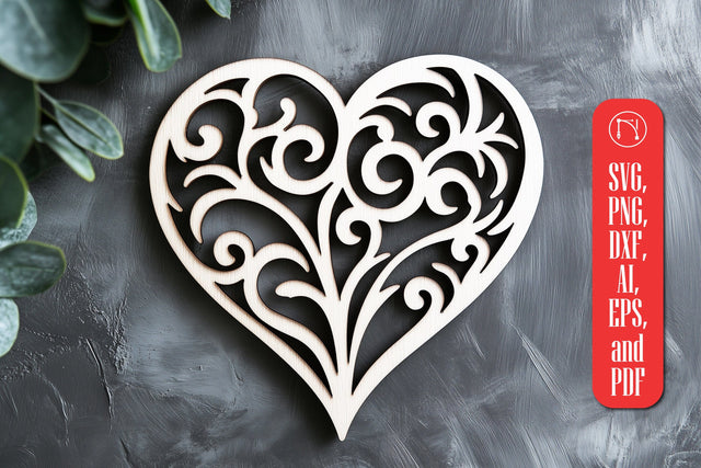 Paper cut floral Heart SVG cut file SVG MD JOYNAL ABDIN 