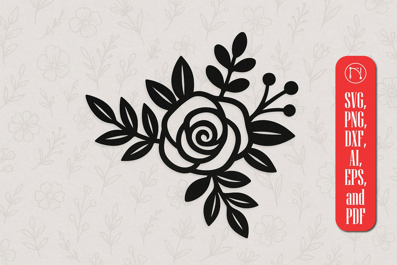 Paper Cut Floral SVG cut file SVG MD JOYNAL ABDIN 