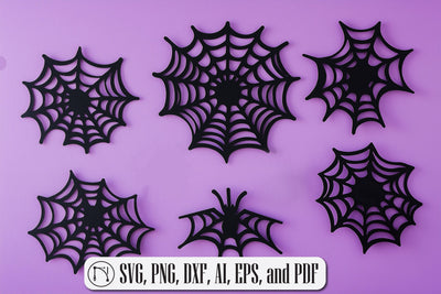 Paper Cut Halloween Spider Web SVG SVG MD JOYNAL ABDIN 