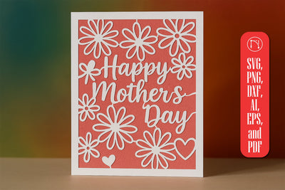 Paper Cut Happy Mother's Day SVG Cut File SVG MD JOYNAL ABDIN 