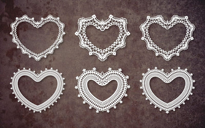 Paper Cut Heart Border SVG Bundle SVG naemmiah021 