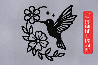 Paper Cut Hummingbird SVG Cut File SVG MD JOYNAL ABDIN 