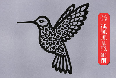 Paper Cut Hummingbird SVG Cut File SVG MD JOYNAL ABDIN 