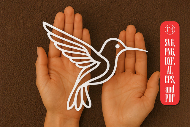 Paper Cut Hummingbird SVG Cut File SVG MD JOYNAL ABDIN 