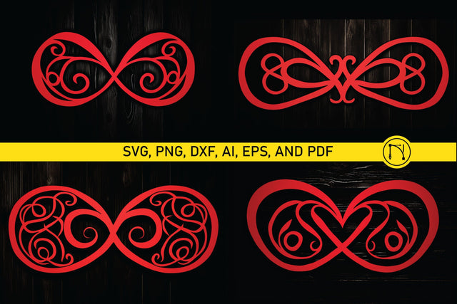Paper Cut Infinity Love SVG Bundle SVG MD JOYNAL ABDIN 