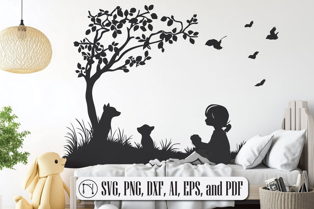 Paper Cut Kids Room Wall Decor SVG Cut File SVG MD JOYNAL ABDIN 