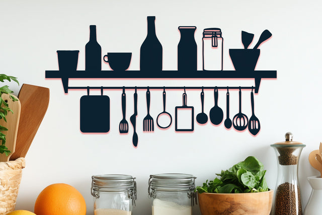 Paper Cut Kitchen Sign SVG Cut File! SVG MD JOYNAL ABDIN 