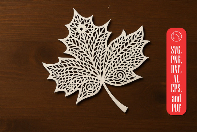 Paper Cut Leaf SVG Cut File SVG MD JOYNAL ABDIN 