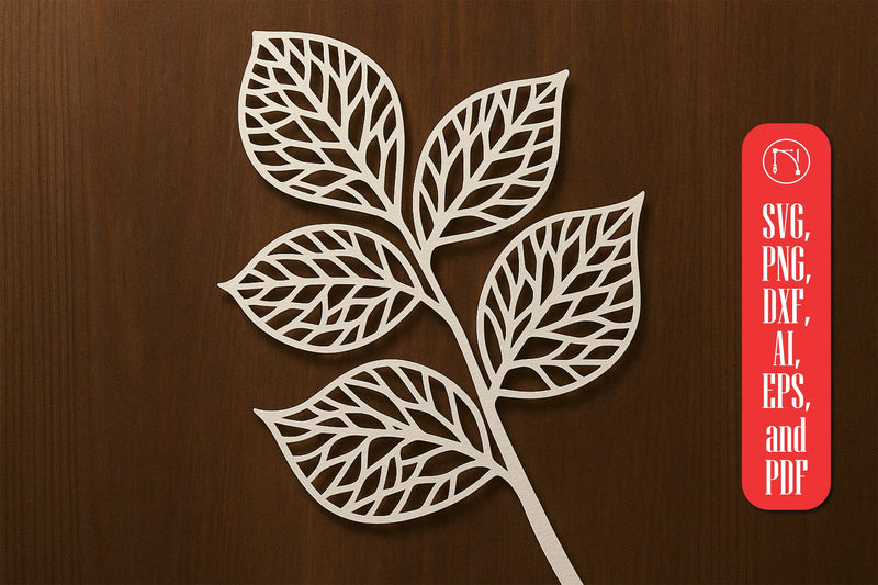 Paper Cut Leaf SVG Cut File SVG MD JOYNAL ABDIN 